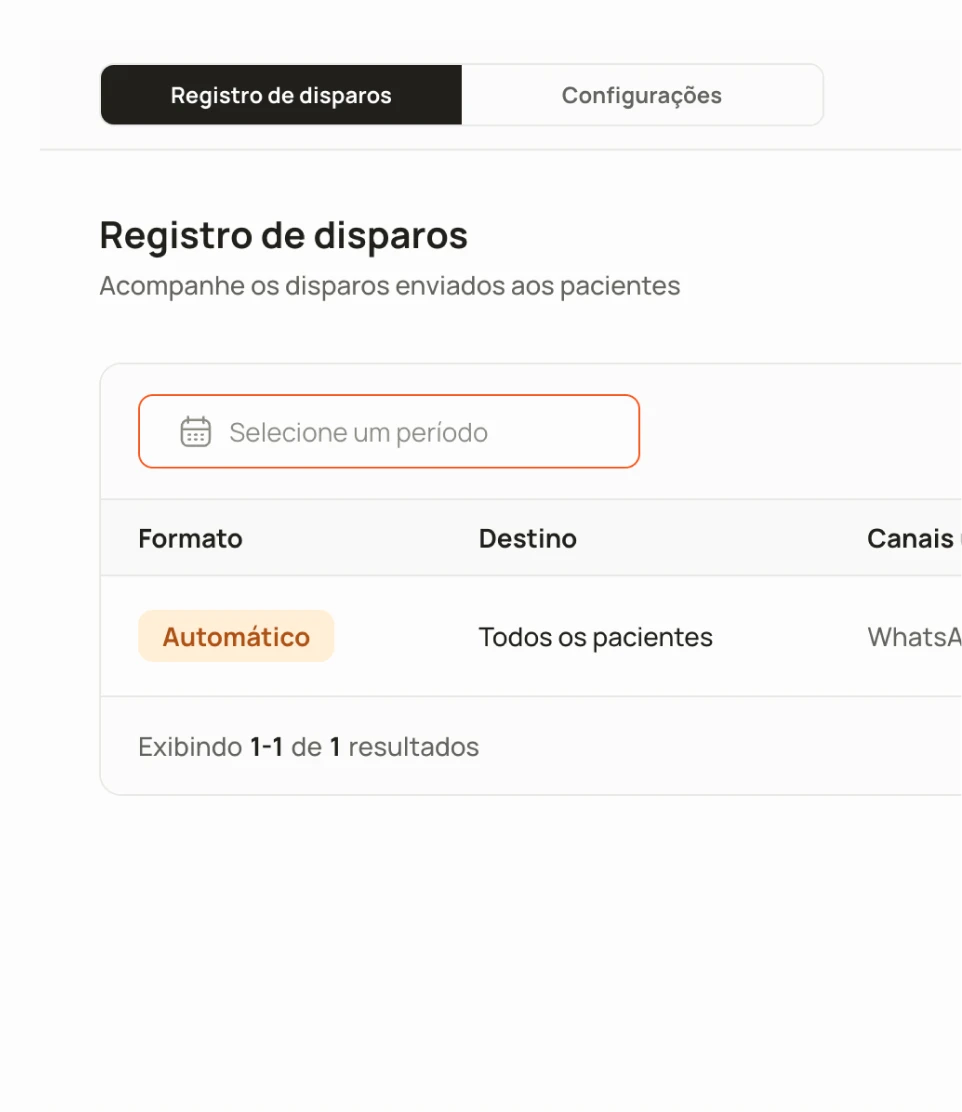 Tela de Automações da Normedic